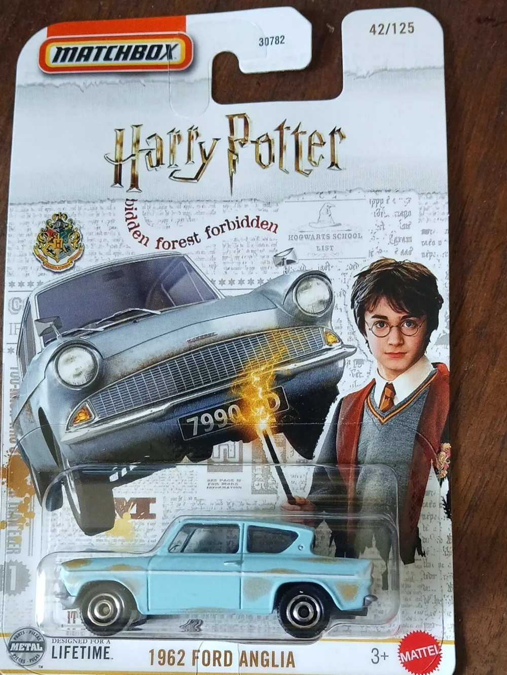 Matchbox Harry Potter 1962 Ford Anglia Toy Car - Light Blue